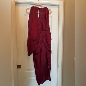 ASOS Burgundy Dress Size 8